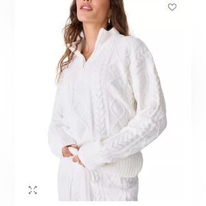 P.J. Salvage Cozy White Knitwear Chenille Set